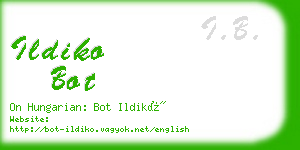 ildiko bot business card